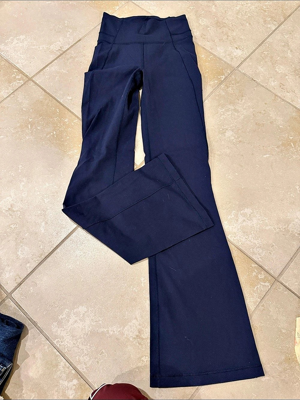lululemon Dance Studio Mid-Rise Pant Wide Leg Pants Blue Size 4
